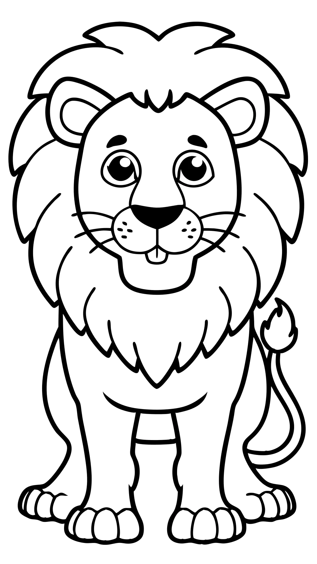 printable lion coloring pages